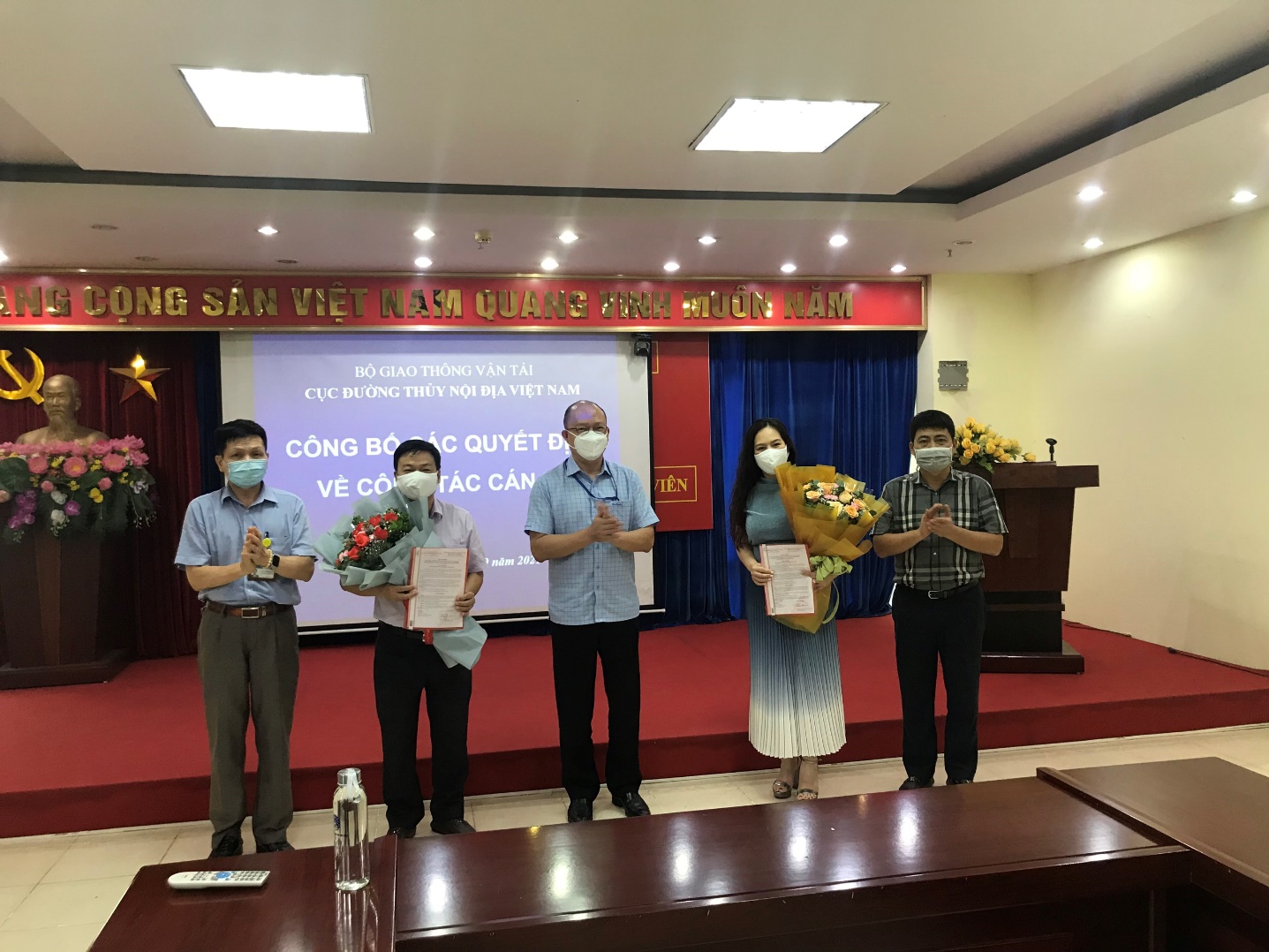 Cục Đường thuỷ nội địa Việt Nam công bố các Quyết định về công tác cán bộ