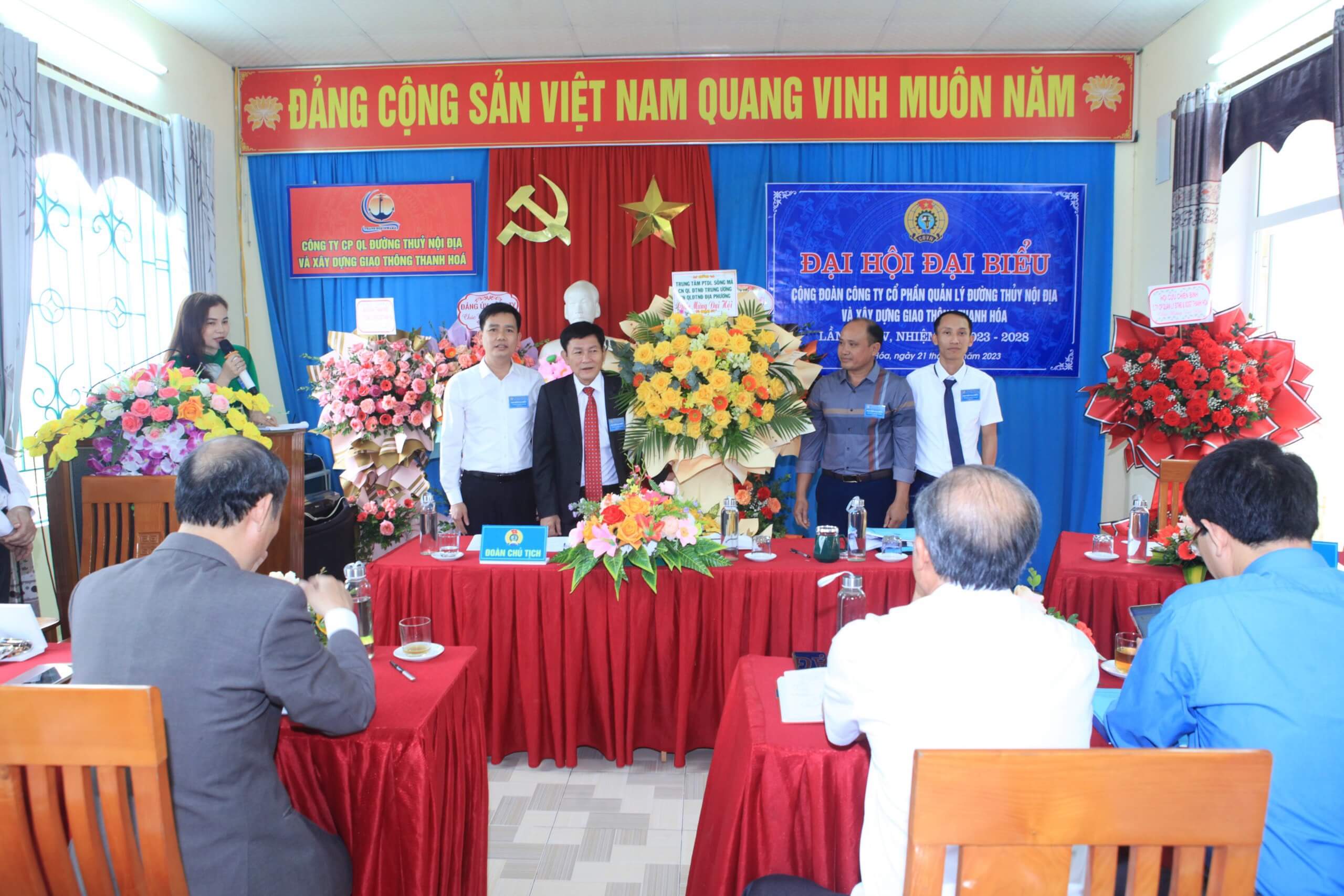 ĐẠI HỘI CÔNG ĐOÀN CÔNG TY CP QUẢN LÝ ĐTNĐ VÀ XDGT THANH HÓA LẦN THỨ IV, NHIỆM KỲ 2023 – 2028