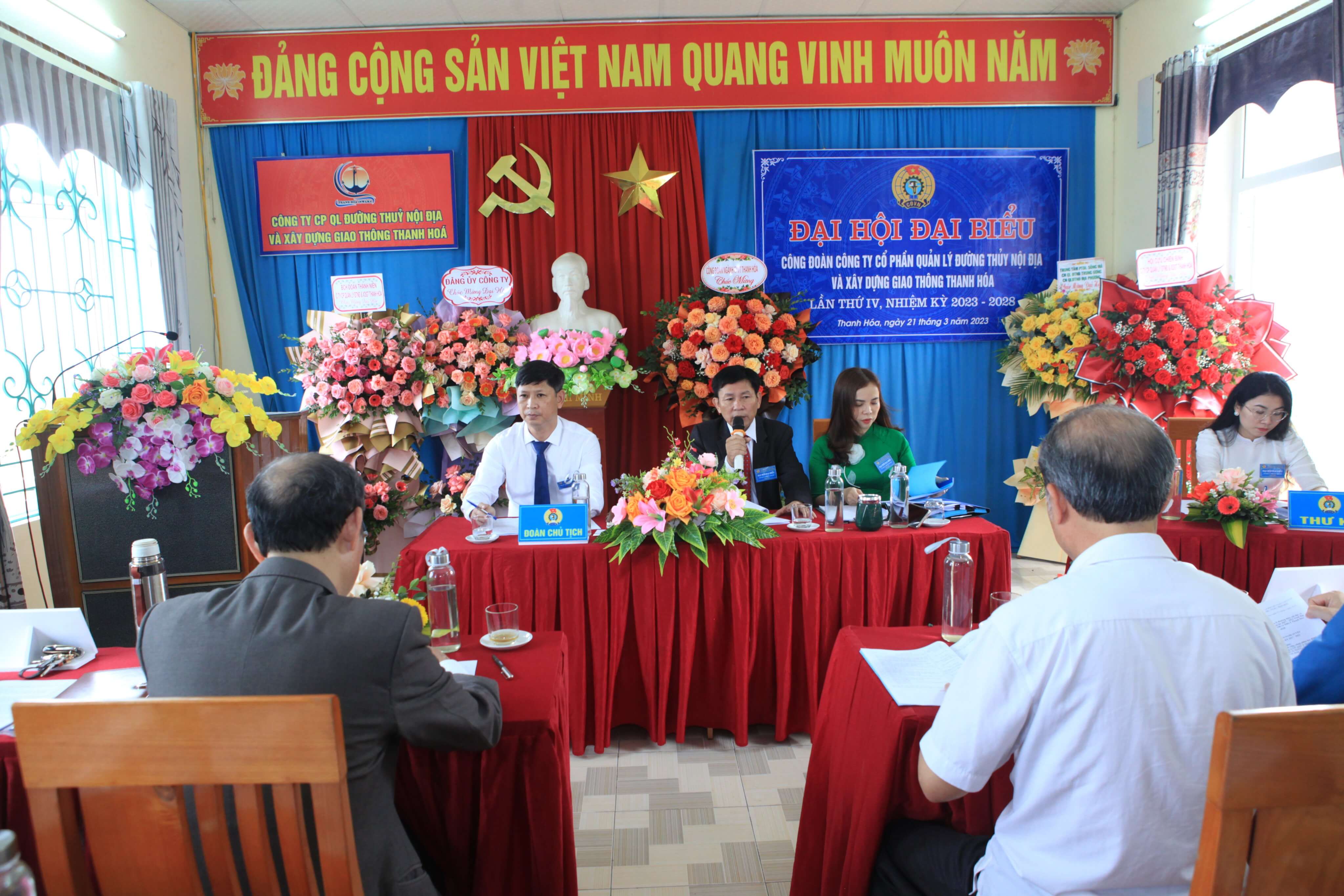 ĐẠI HỘI CÔNG ĐOÀN CÔNG TY CP QUẢN LÝ ĐTNĐ VÀ XDGT THANH HÓA LẦN THỨ IV, NHIỆM KỲ 2023 – 2028