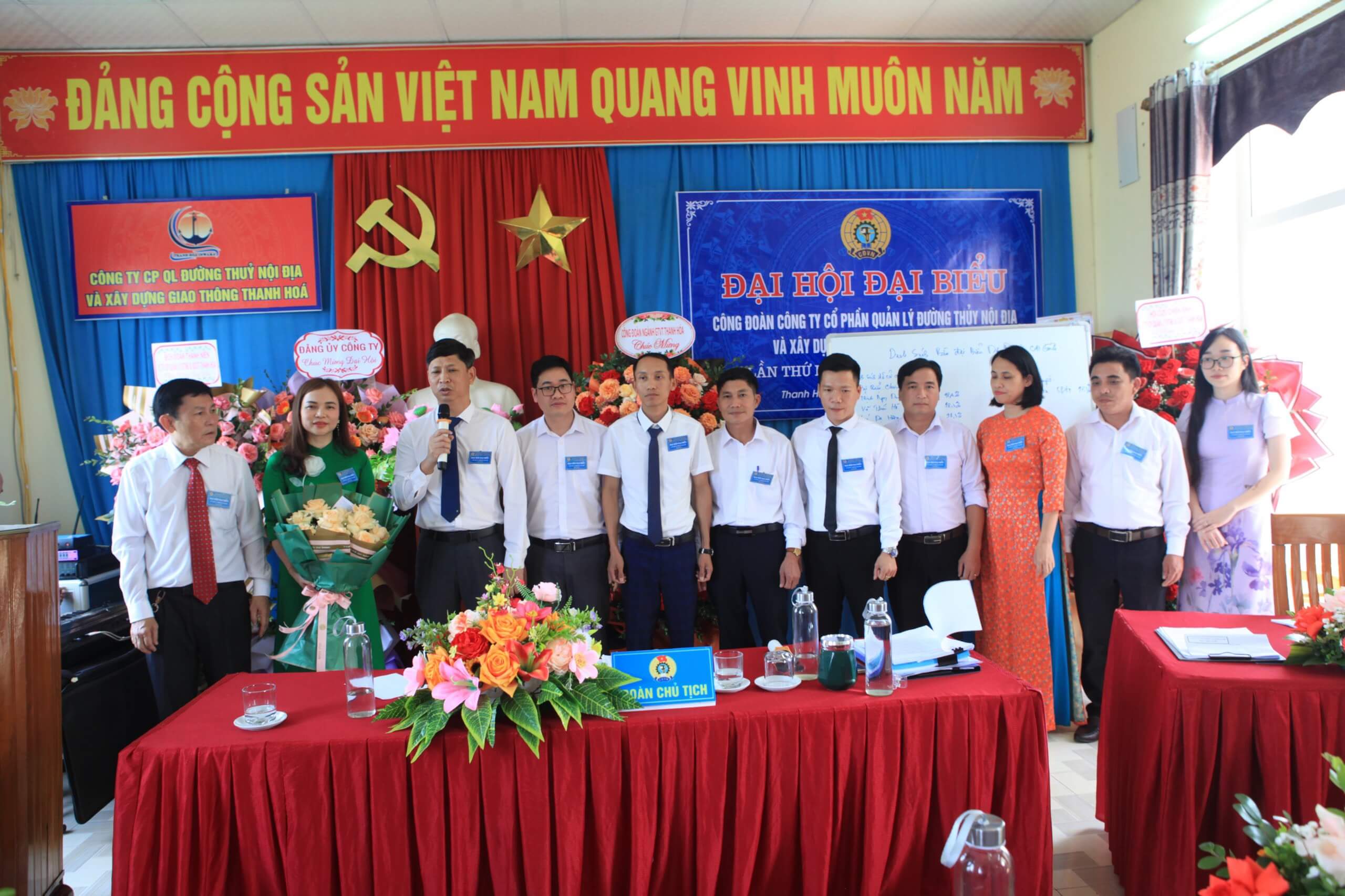 ĐẠI HỘI CÔNG ĐOÀN CÔNG TY CP QUẢN LÝ ĐTNĐ VÀ XDGT THANH HÓA LẦN THỨ IV, NHIỆM KỲ 2023 – 2028