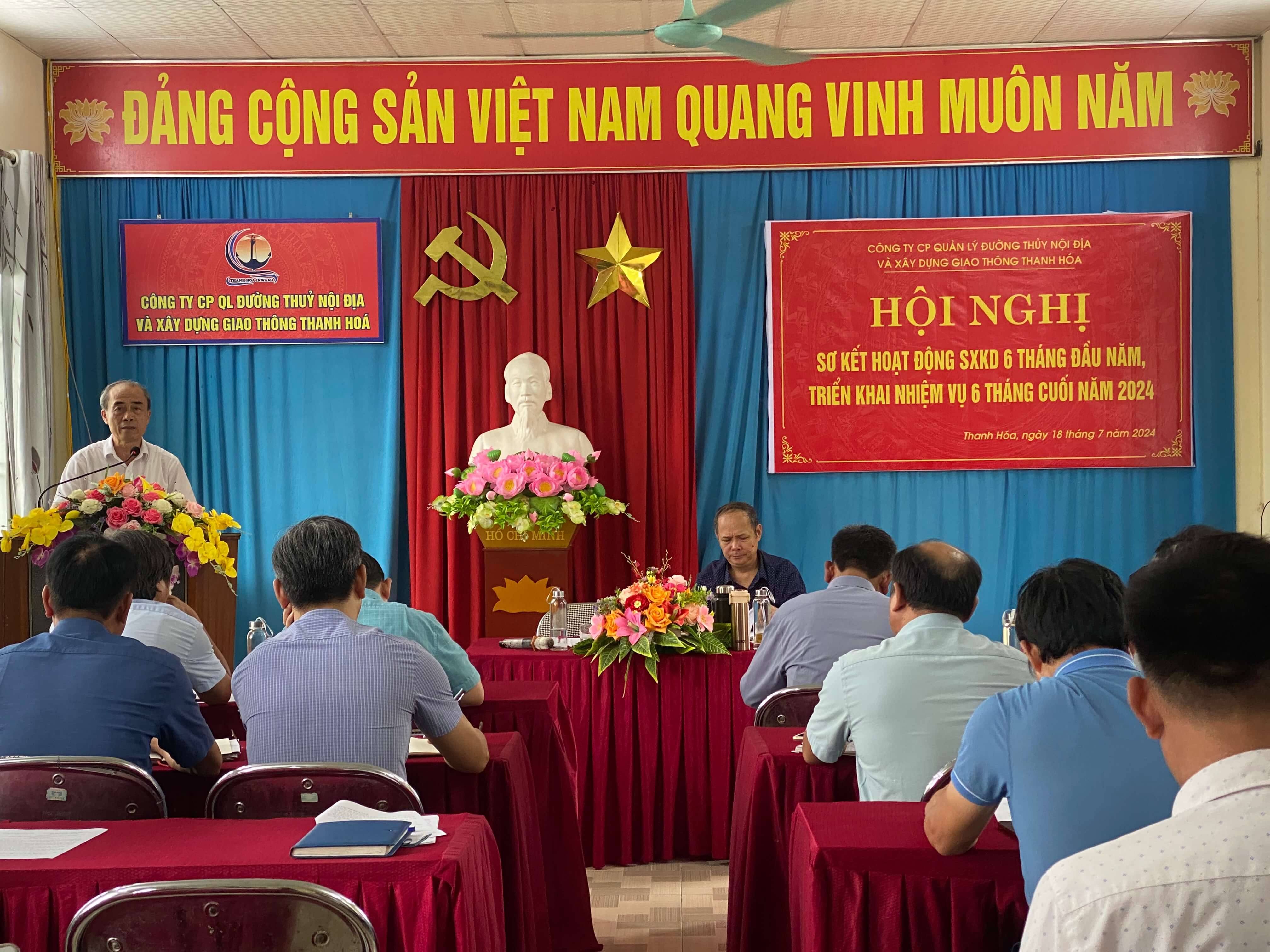 HỘI NGHỊ SƠ KẾT HOẠT ĐỘNG SXKD 6 THÁNG ĐẦU NĂM, TRIỂN KHAI NHIỆM VỤ 6 THÁNG CUỐI NĂM 2024