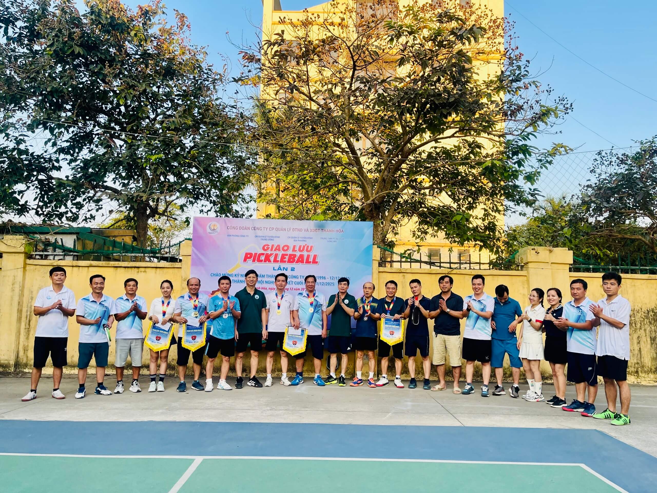 Công đoàn tổ chức giao lưu Pickleball lần II Chào mừng kỷ niệm 29 năm thành lập Công ty  12/12/1996 ÷ 12/12/2025